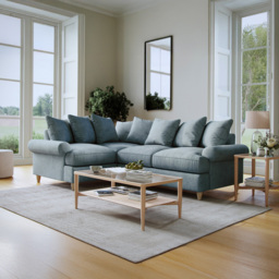 Clara Faro 9 Blue 3 Seater Right Hand Corner Agmamito Sofa - thumbnail 3