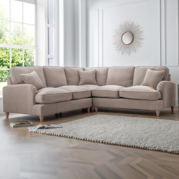 The Vienna 5 Seater Putty Corner Sofa