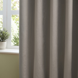 Furn The Ultimate Velvet Blackout Eyelet Curtains Silver 168 x 183cm - thumbnail 3