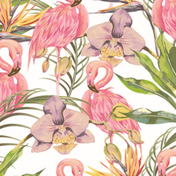 Origin Murals Paradise Flamingo Pink Wall Mural - thumbnail 2