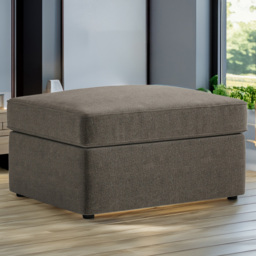 Jay-Be Brushed Twill Pewter Footstool Bed with Comfort Mattress