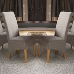 Shankar Krista Set of 2 Mocha Weave Dining Chair