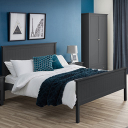 Julian Bowen Maine Single Anthracite Bed - thumbnail 1