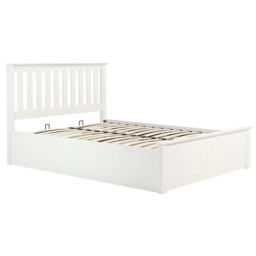 Phoenix Double White Ottoman Bed - thumbnail 2