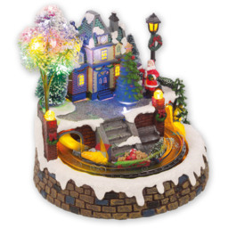 The Christmas Workshop LED Musical Christmas Village Scene Decoration - thumbnail 3