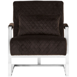 Premier Housewares Gatsby Black Fabric Armchair - thumbnail 3