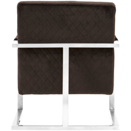 Premier Housewares Gatsby Black Fabric Armchair - thumbnail 4