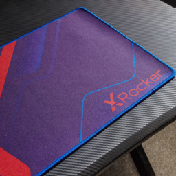 X Rocker Ocelot Black Gaming Desk with Mousepad - thumbnail 4