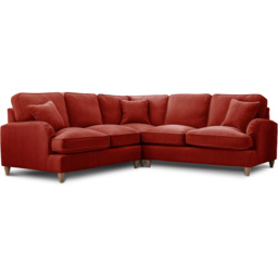 The Vienna 5 Seater Apricot Corner Sofa - thumbnail 2