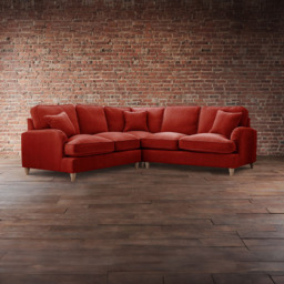The Vienna 5 Seater Apricot Corner Sofa - thumbnail 4