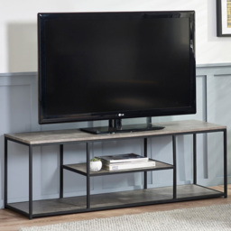 Julian Bowen Staten Single Shelf Concrete TV Unit - thumbnail 1
