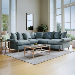 Clara Faro 9 Blue 4 Seater Agmamito Sofa - thumbnail 3