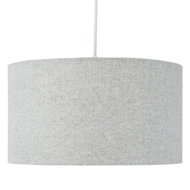 Woven Drum Shade - Grey / 35cm - image 1