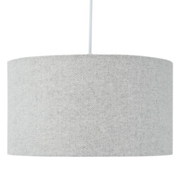 Woven Drum Shade - Grey / 35cm - thumbnail 1