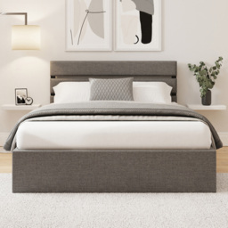 GFW Hudson Grey Small Double End Lift Ottoman Bed - thumbnail 1