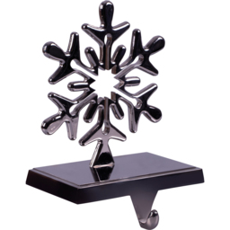 St Helens Silver Snowflake Christmas Stocking Holder 2 Pack - thumbnail 3