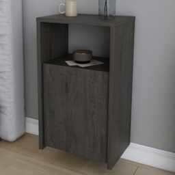 Decorotika Carlin Wenge Single Door Single Shelf Bedside Table - thumbnail 1
