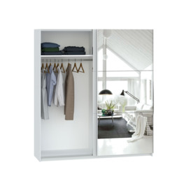 Echo Wide Mirrored Sliding Door Wardrobe - thumbnail 4