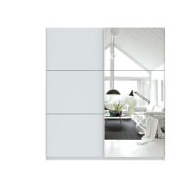 Echo Wide Mirrored Sliding Door Wardrobe - thumbnail 3