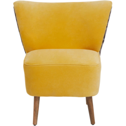 Premier Housewares Cefena Yellow Print Chair - thumbnail 3