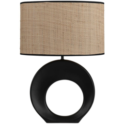 Colson Black and Natural Table Lamp - thumbnail 1
