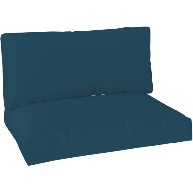 Outsunny Navy Blue 2 Seater Garden Pallet Cushion 80 x 120cm 2 Pack - image 1