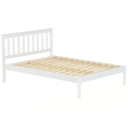 Denver Small Double White Wooden Bed - thumbnail 2