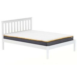 Denver Small Double White Wooden Bed - thumbnail 3