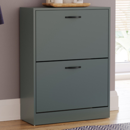 Vida Designs Green 2 Drawer Shoe Cabinet