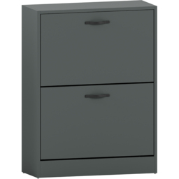 Vida Designs Green 2 Drawer Shoe Cabinet - thumbnail 2