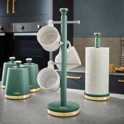 Tower Cavalletto Green Mug Tree and Towel Pole Set - thumbnail 2