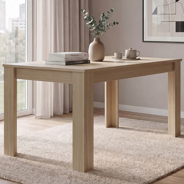 Vida Designs Medina 6 Seater Dining Table Oak - image 1