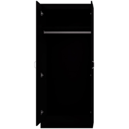 FWStyle Tunis 2 Door Matt Black Wardrobe - thumbnail 4