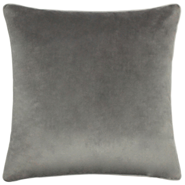 Paoletti Meridian Charcoal Dove Velvet Cushion - image 1
