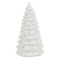 White LED Ceramic Tree Christmas Decoration - thumbnail 2