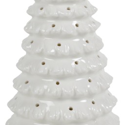 White LED Ceramic Tree Christmas Decoration - thumbnail 3
