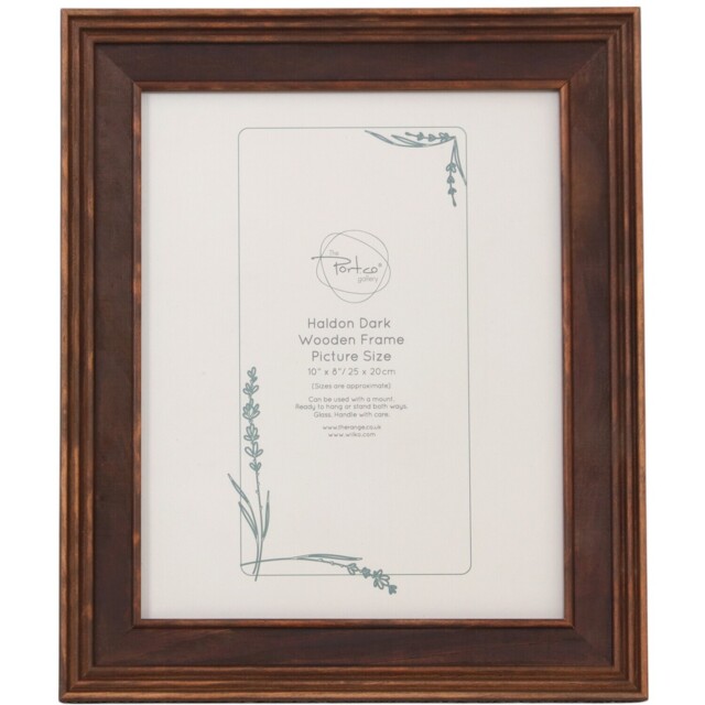 The Port. Co Gallery Haldon Brown Wooden Photo Frame 10 x 8 inch - image 1