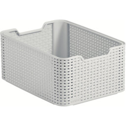 Curver Rattan Grey Storage Basket 18L