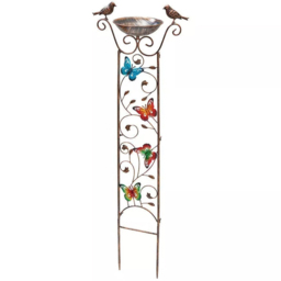 Marco Paul Iron Plant Trellis Bird Bath