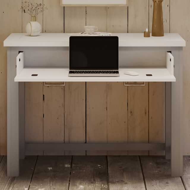 Baumhaus Greystone Grey Hidden Space saver Desk - image 1