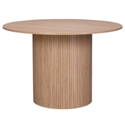 Batu Round 4 Seater Slatted Dining Table - thumbnail 2