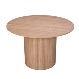 Batu Round 4 Seater Slatted Dining Table - thumbnail 4