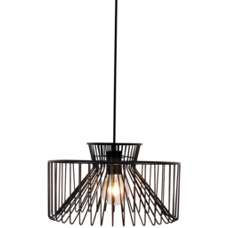 Sorrelis Arden Black Metal Ceiling E27 Pendant Shade - thumbnail 1