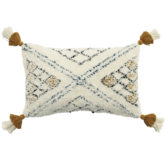 furn. Atlas Ochre Global Tufted Cushion - image 1