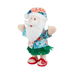 Blue Holiday Dancing Santa Plush - thumbnail 3