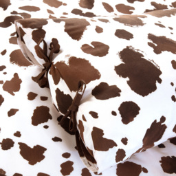 Cow Print Duvet Set Brown Double - thumbnail 3