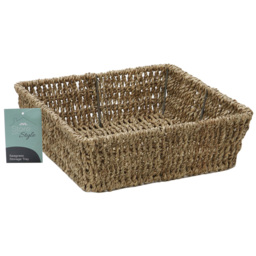 JVL Seagrass Square Storage Tray 6 Pack - thumbnail 3