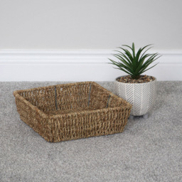 JVL Seagrass Square Storage Tray 6 Pack - thumbnail 2