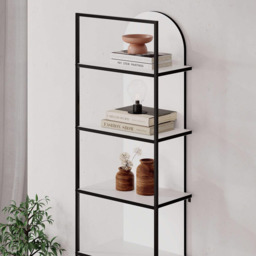 FWStyle Archy White 5 Tier 2 Tone Bookcase - thumbnail 4