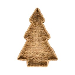 Natural Water Hyacinth Decorative Tree Tray - thumbnail 1